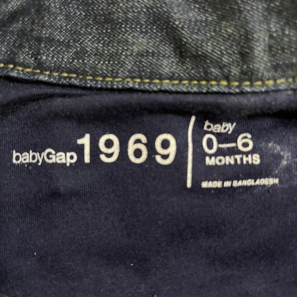 Baby GAP 0-6 month Jean Jacket Customizable Monogram - Picture 6 of 10